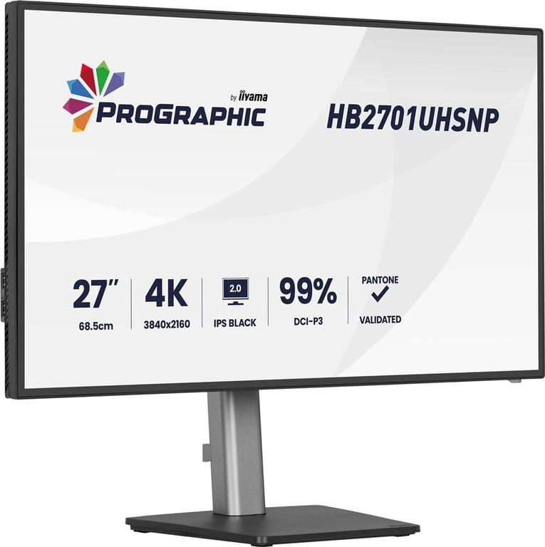iiyama PROGRAPHIC HB2701UHSNP-B1 schermo piatto per PC 68,6 cm (27 ) 3840 x 2160 pixel 4K Ultra HD LCD Nero - Nuevo
