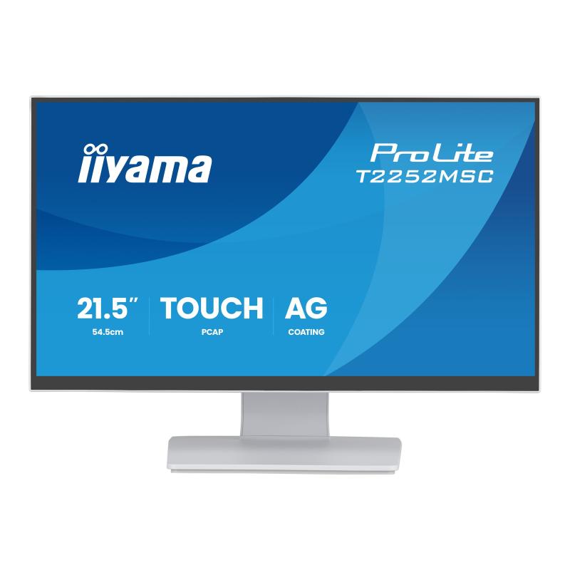 iiyama ProLite T2252MSC-W2AG Monitor PC 54,6 cm (21.5") 1920 x 1080 Pixel Full HD LCD Touch screen Bianco
