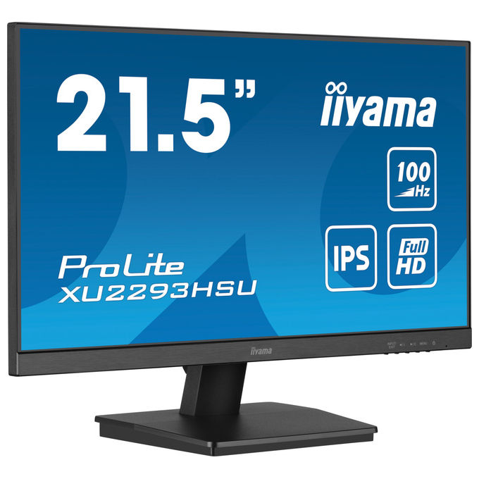 Iiyama ProLite XUB2293HSU-B7 monitor 21,5 pollici Full HD IPS 100Hz 1ms regolazione altezza HAS 150mm pivot altoparlanti