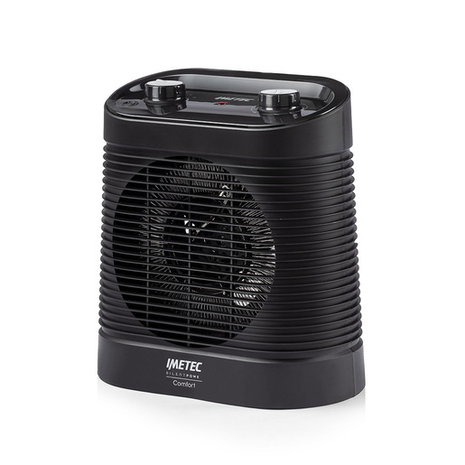 Imetec Silent Power Comfort, termoventilatore silenzioso e compatto, stufetta elettrica, 2100 w, 4 funzioni, termostato ambiente e di sicurezza, funzione