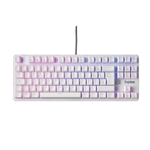 IOPLEE 564BTR Tastiera meccanica Gaming USB QWERTY Italiano Bianca