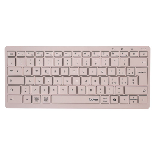 IOPLEE Tastiera wireless ricaricabile Rosa