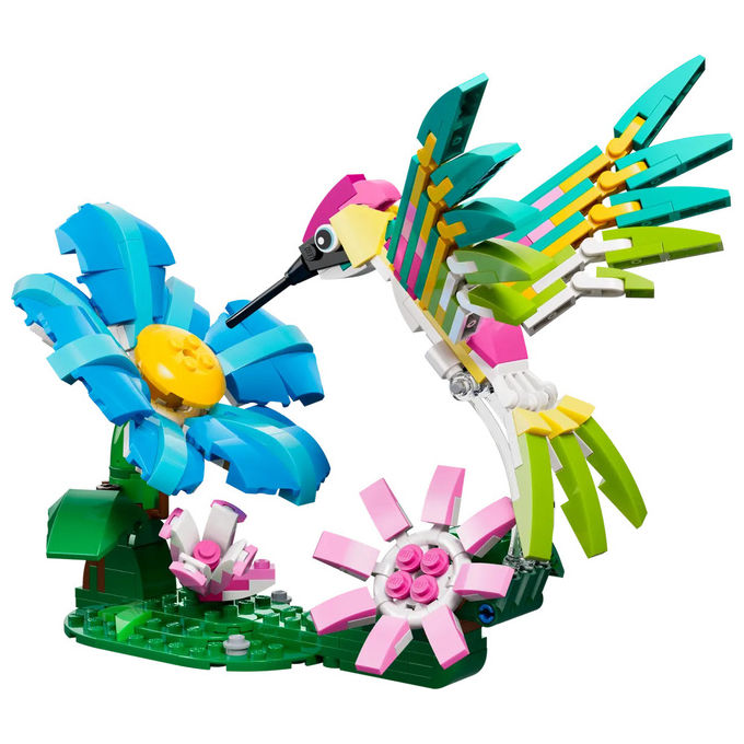 Lego Creator 3 in 1 Animali Selvatici Colibrì Colorato Set Costruzioni 31384