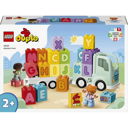 LEGO DUPLO 10421 Il Camioncino dell’Alfabeto, Giochi Educativi per Bambini 2+ Anni con Camion Giocattolo e Mattoncini ABC