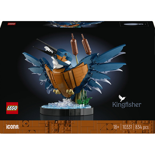 LEGO ICONS 10331 Martin Pescatore, Kit di Modellismo per Adulti, Idea Regalo per Arredamento Casa o Ufficio, Hobby Creativo