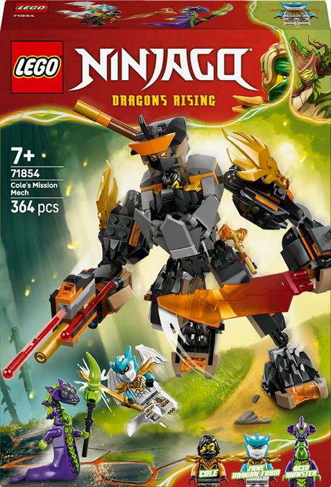 Lego - Ninjago Mech Missione Di Cole E Drago Zane - 71854, Multicolore