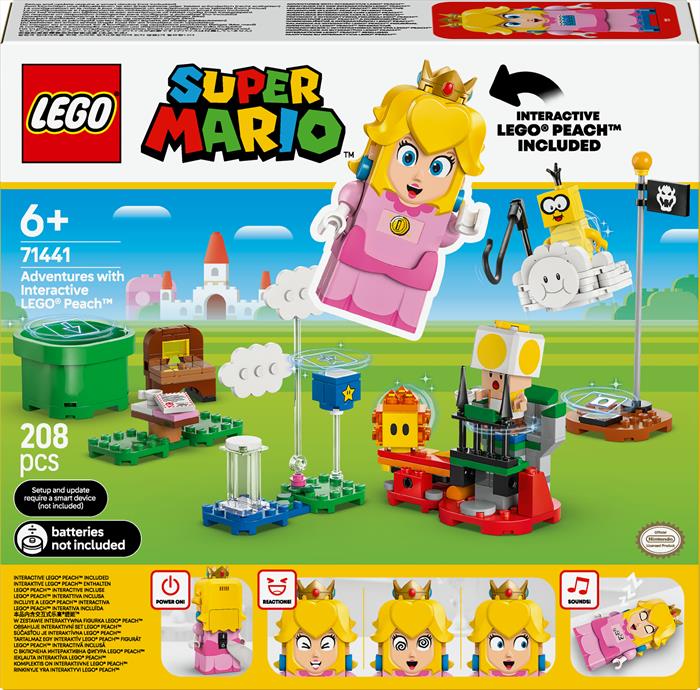 Lego - Super Mario Avventure Lego Peach Interattiva 71441, Multicolore