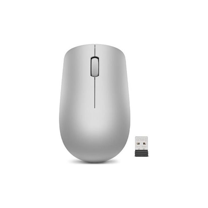 Lenovo GY50Z18984 530 Mouse Wireless Ottico Ambidestro 1200 DPI 2.4 GHz 3 Tasti colore Grigio Platino
