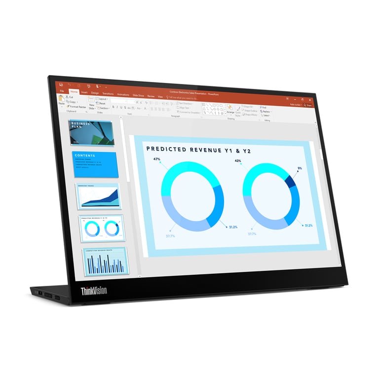 Lenovo ThinkVision M14d Display LED 35,6 cm (14 ) 2240 x 1400 pixel 2.2K Nero - Nuevo