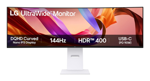 LG 49U950A-W Monitor PC 124,5 cm (49") 5120 x 1440 Pixel Dual QHD LED Nero, Bianco