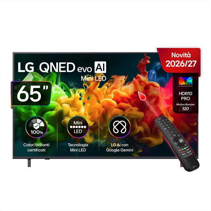 Lg - Smart Tv 4k 65" Qned Evo Ai Miniled 65qned80b6b-charcoal Black