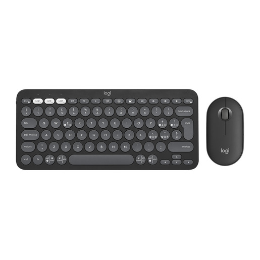 Logitech 920-012221 tastiera Mouse incluso Universale RF senza fili + Bluetooth QWERTY Italiano Grafite