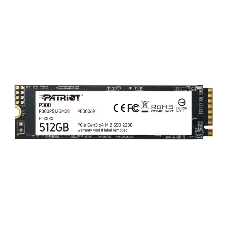 Memoria Patriot P300P512GM28 SSD 512 GB M.2 PCI Express NVMe - Nuevo