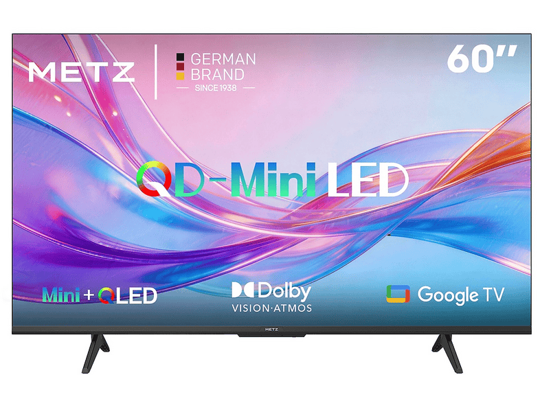 METZ 60MNH7000Z Smart TV 60" QD-Mini LED 4K UHD, Google TV, Eye Care 5.0