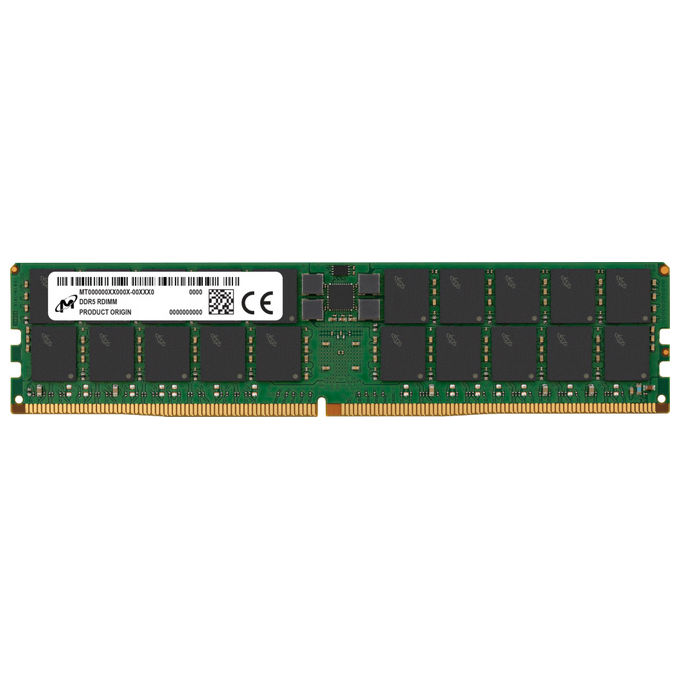 Micron MTC40F2047S1RC56BR Memoria RAM 128GB DDR5 5600 MT-s ECC Registered CL46 colore Nero