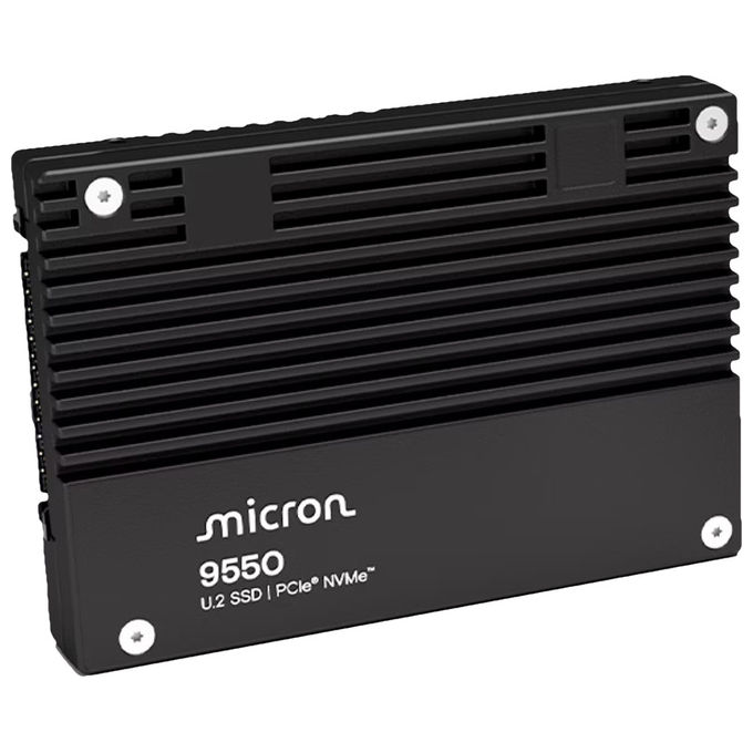 Micron MTFDLAL3T8THA-1BK1DABYYR 9550 PRO SSD 3,84 TB U.2 PCI Express 5.0 NVMe 3D TLC NAND colore Nero