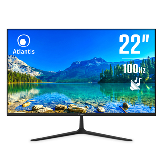 MONITOR ATLANTIS LED 21,5 Wide A05-HE22VF-VHM VA 100HZ 1920x1080 5ms 250±15cd/m² 3.000:1 2x2W MM VESA VGA HDMI Black