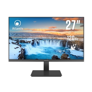 MONITOR ATLANTIS LED 27 Wide A05-HE27VF-VHM VA 1920x1080 120HZ 5ms 263±10cd/m² 4.000:1 VESA MM VGA HDMI Black
