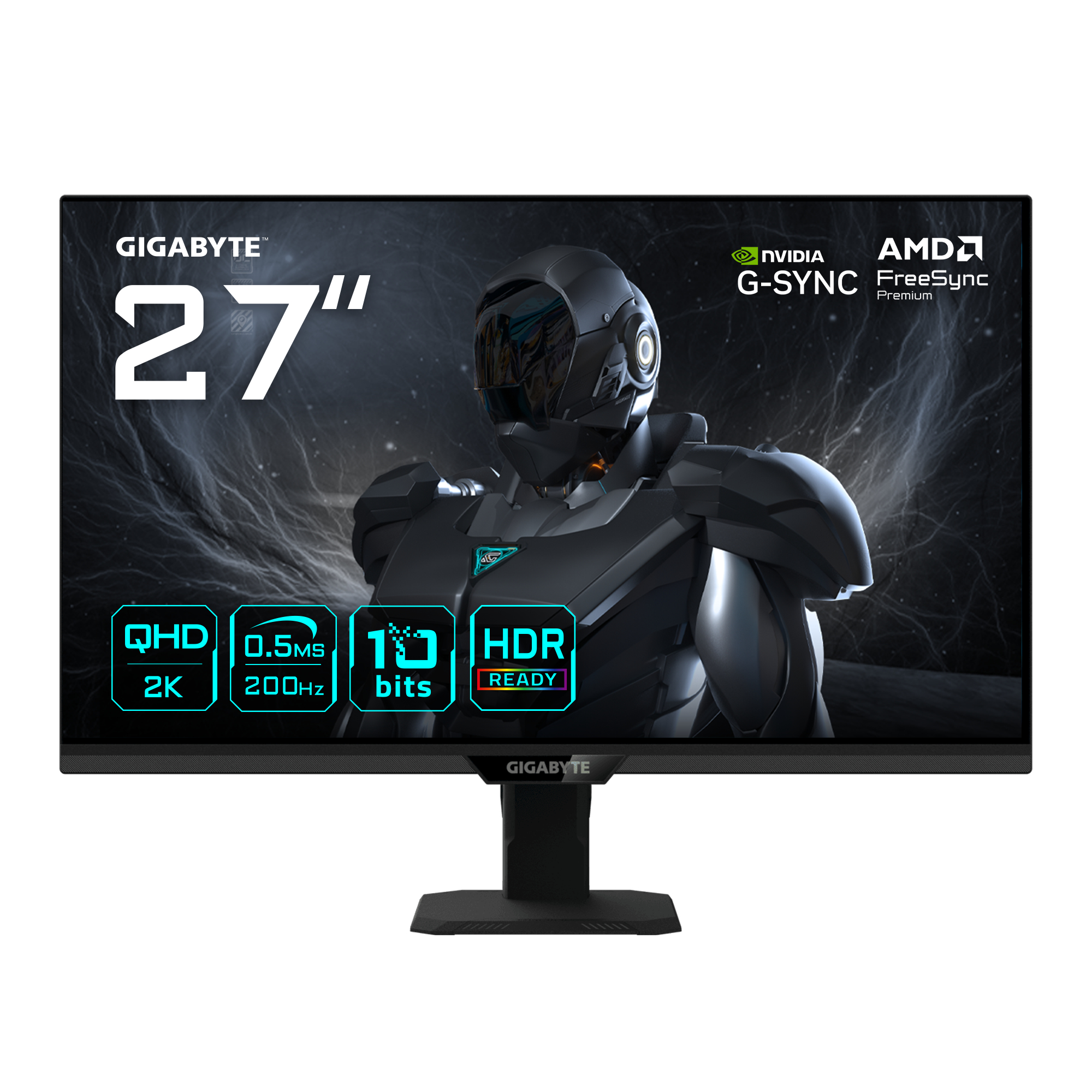 MONITOR GIGABYTE GAMING G27Q20T LCD IPS LED 27 200Hz 1ms QHD 2560x1440 1000:1 NERO 2xHDMI 1xUSB2 1xDP VESA 20VM0-G27Q20TBT-1EKR