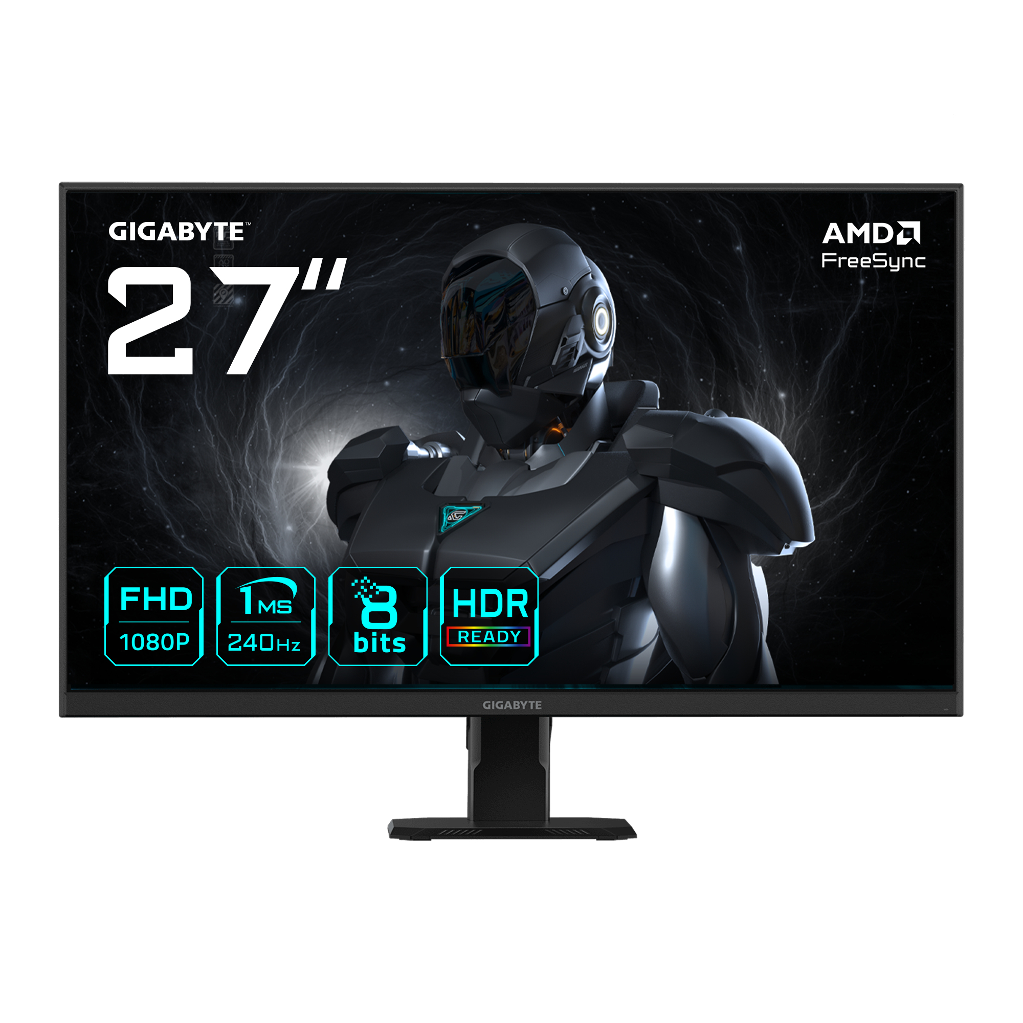 MONITOR GIGABYTE GAMING GS27F2 LCD IPS LED 27 240Hz 1ms FHD 1920x1080 1000:1 NERO 2xHDMI 1xDP VESA 20VM0-GS27F2BT-1EKR