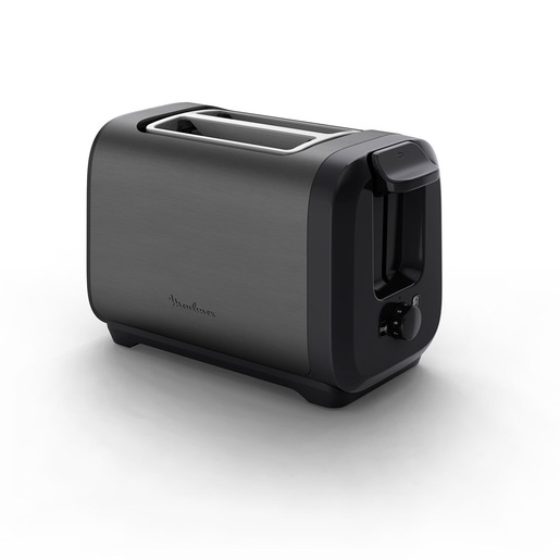 Moulinex Subito, Tostapane a 2 Scomparti con Scalda Brioche, Tostatura più Veloce, Nero