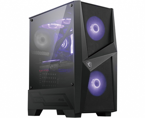 MSI MAG FORGE 100R computer case Midi Tower Nero, Trasparente