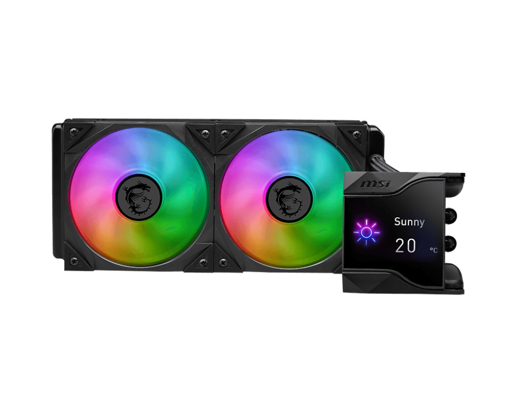 MSI MPG Coreliquid D240 Processore Kit di raffreddamento a liquido 12 cm Nero 1 pz