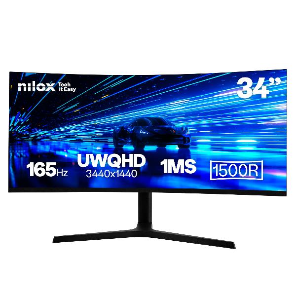 Nilox Monitor 34 Ultrawide 4K Curvo 165HZ NXM344KD22