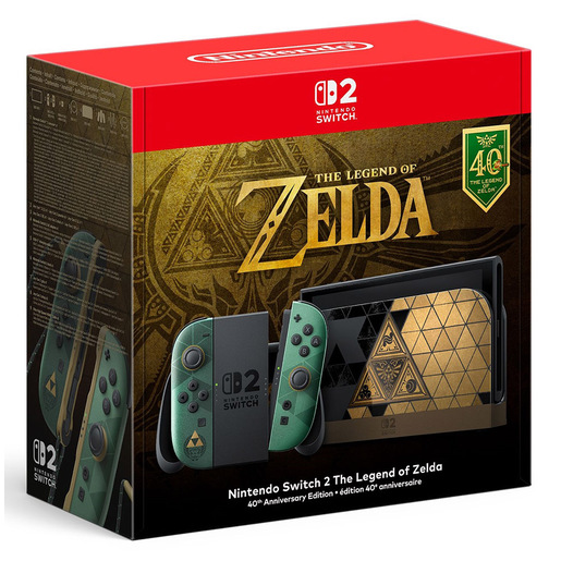 Nintendo Switch 2 - The Legend of Zelda - 40th Anniversary Edition console da gioco portatile 20,1 cm (7.9'') 256 GB Touch screen Wi-Fi Nero, Verde, Oro