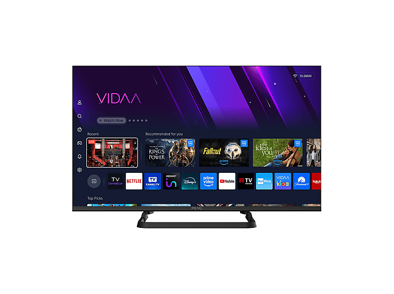 PEAQ PTV32VH-7025C TV LED, SMART TV, 32 ", HD, Processore Quad Core CA53, Classe E