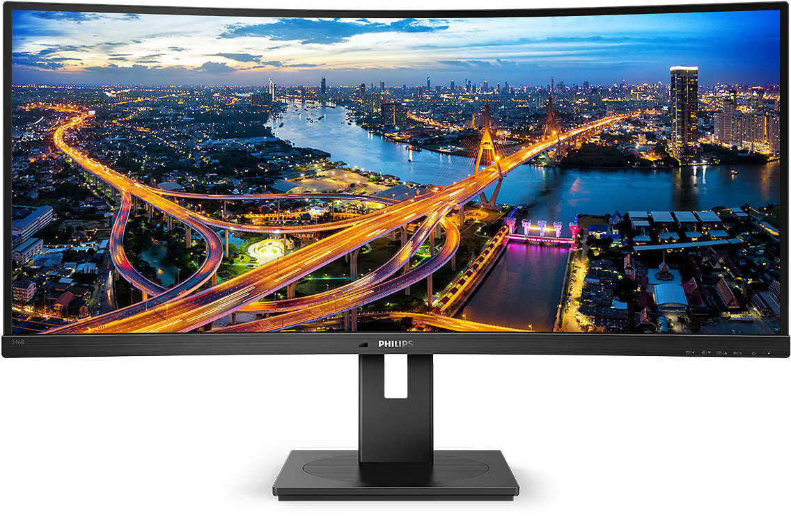 Philips B Line 346B1C/00 Monitor PC 86,4 cm (34") 3440 x 1440 Pixel Quad HD LCD Nero