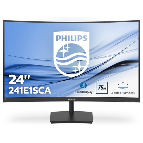 Philips E Line 241E1SCA/00 Monitor PC 59,9 cm (23.6") 1920 x 1080 Pixel Full HD LCD Nero
