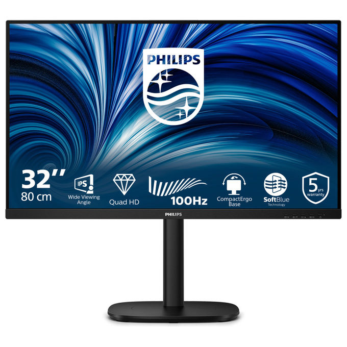 Philips Monitor PC 32B2N3500-00 31.5'' Quad HD LCD Nero