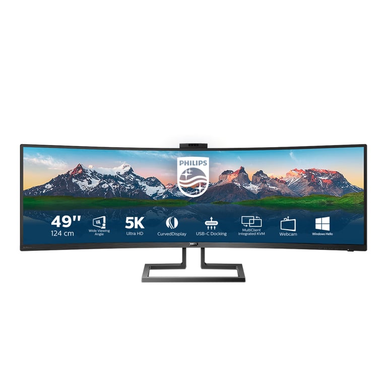 Philips P Line SuperWide 32:9 monitor LCD curvo 499P9H/00 - Nuevo