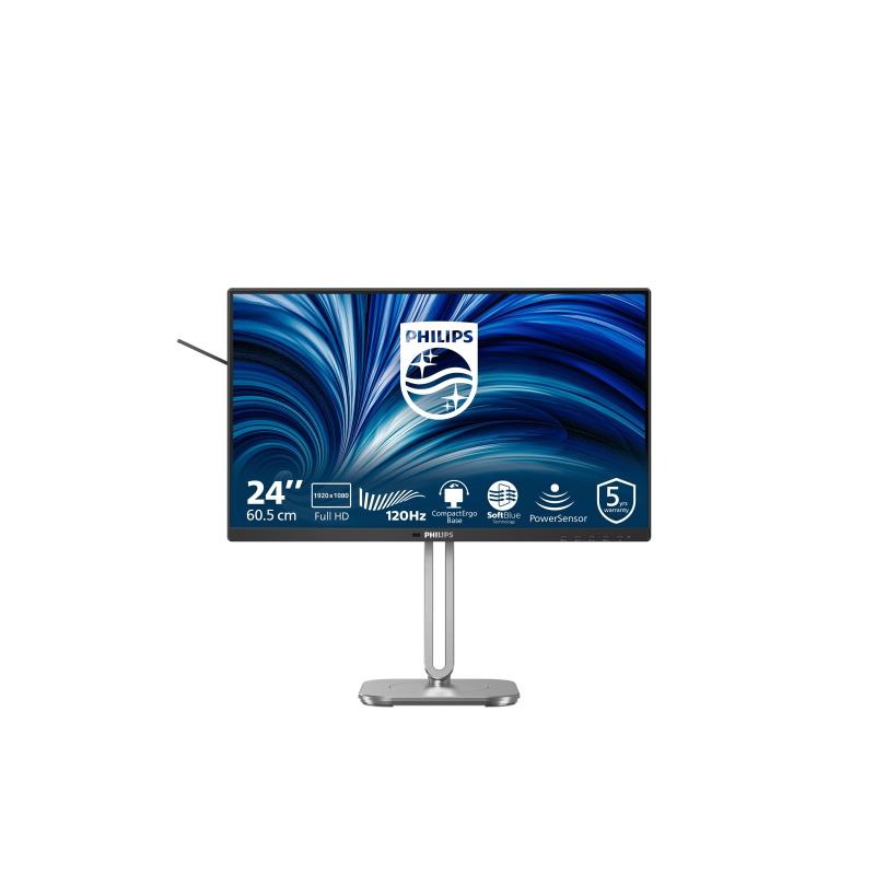 Philips Serie 4000 24B2N4200/00 Monitor PC 60,5 cm (23.8") 1920 x 1080 Pixel Full HD LCD Grigio