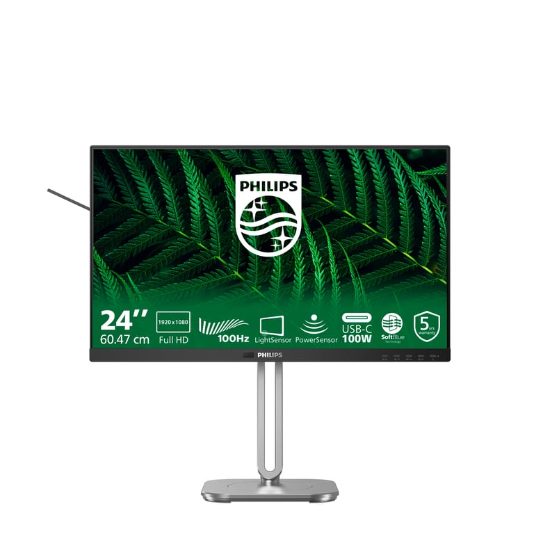 Philips serie 5000 24B2G5301/00 PC a schermo piatto 60,5 cm (23,8 ) 1920 x 1080 pixel Full HD LCD Nero - Nuevo