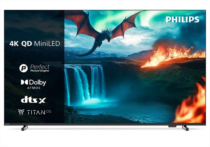 Philips - Smart Tv 65" 4k Qd Miniled 65mled820/12-black