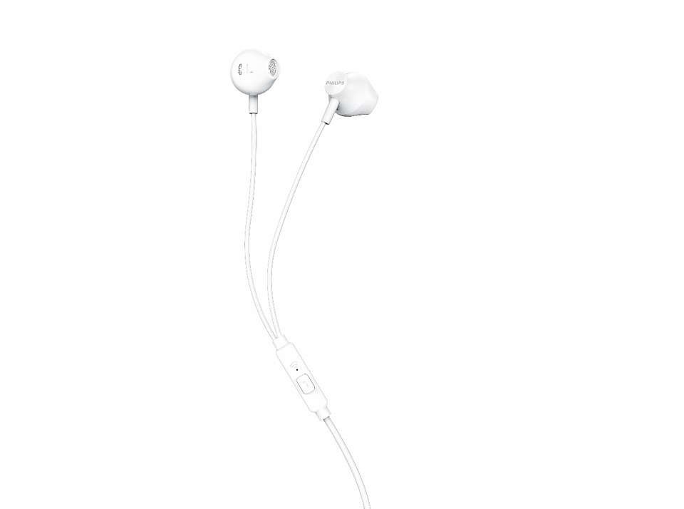 Philips TAUE101WT Auricolare Cablato In-ear Musica e Chiamate Bianco