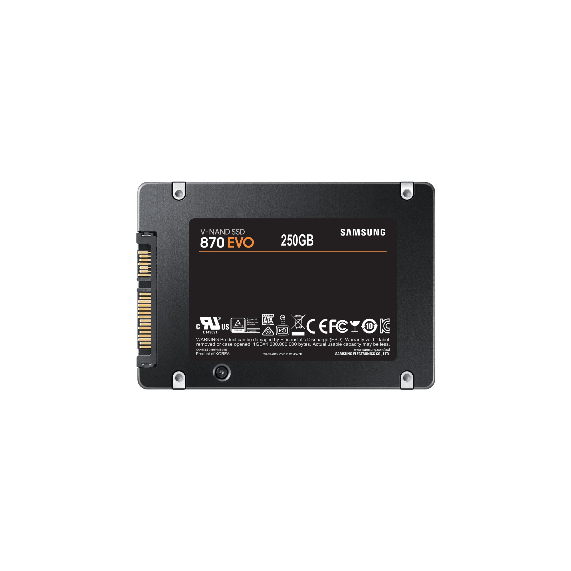Samsung 870 EVO 250 GB 2.5 Serial ATA III V-NAND