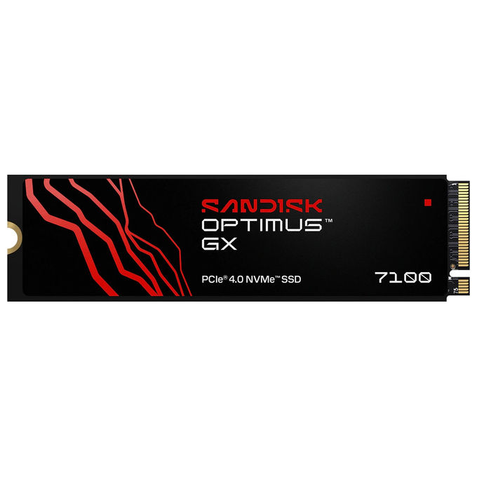 SanDisk SDSP71500GAN-000E0 Optimus GX 7100 SSD 500 GB M.2 2280 PCIe 4.0 x4 NVMe TLC 3D NAND colore Nero