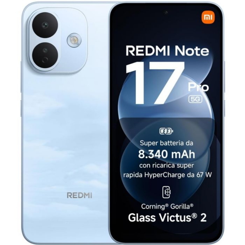 Smartphone redmi note 17 pro 5g - 6+256gb sky blue cielo