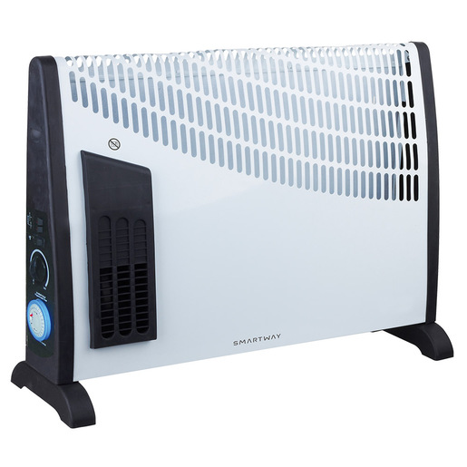Smartway WFCV05FT stufetta elettrica Interno Bianco, Nero 2000 W Stufa elettrica a convezione