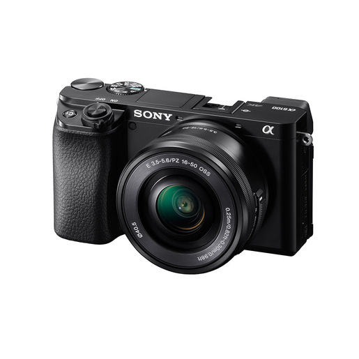 Sony α Alpha 6100 Kit Fotocamera Digitale Mirrorless con Obiettivo Intercambiabile SELP 16-50mm, Sensore APS-C, Video 4K, Real Time Eye AF, Real Time Tra