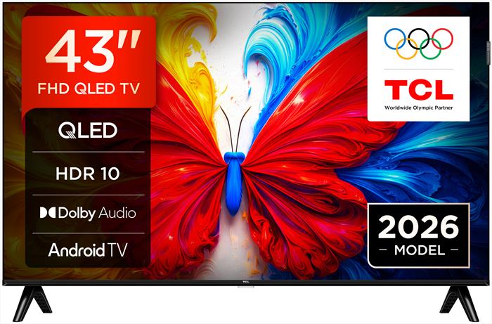 Tcl - Smart Tv Qled Fhd 43" 43s5l-nero