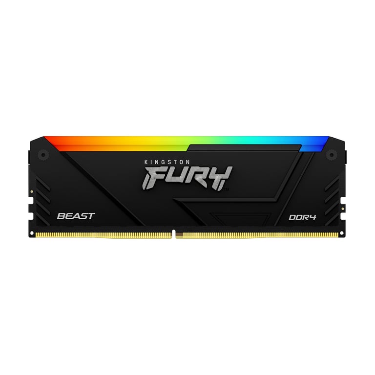 Tecnologia Kingston FURY 8GB 3200MT/s DDR4 CL16 DIMM Beast RGB - Nuevo