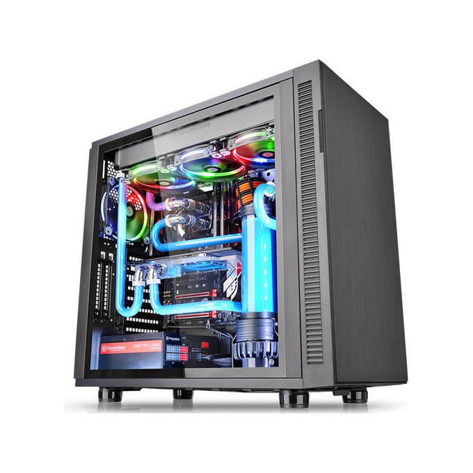 Thermaltake CA-1E3-00M1WN-03 Suppressor F31 Tempered Glass Edition Midi Tower con Vetro Temperato 10 Slot Espansione 3 Bay 3.5'' 3 Bay 2.5'' colore Nero