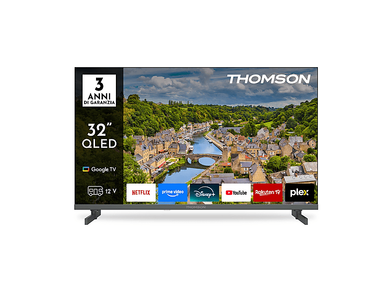THOMSON 32FQG3S15C TV QLED, SMART TV, 32 ", Full-HD, Processore Arm Cortex-A55*4 1,45 GHz, Classe E