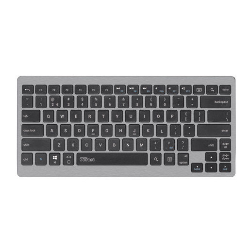 Trust 19033 tastiera per dispositivo mobile Italiano Bluetooth Alluminio, Nero