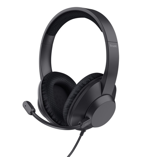Trust Ayda Max Auricolare Cablato A Padiglione Musica e Chiamate USB Type-C / USB Type-A Nero