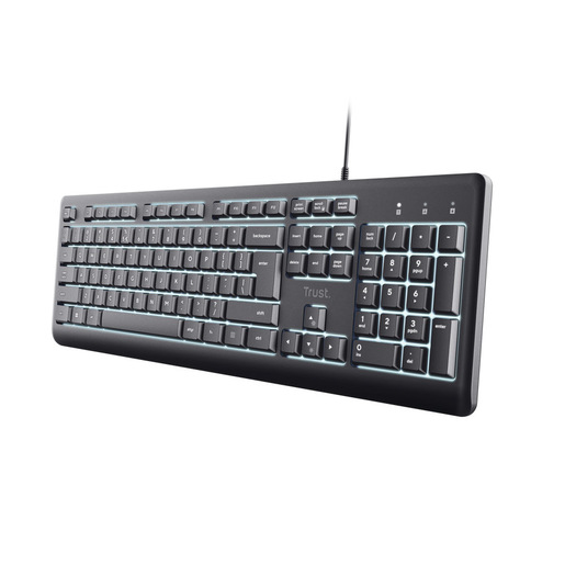 Trust Primo Beleuchtete tastiera Casa/ufficio USB QWERTY Italiano Nero